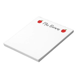 Teacher's Personalized Name Monogram Notepad