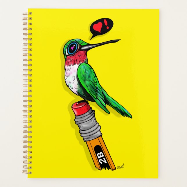 Teachers Pet Hummingbird Bird Watching Planner (Front)