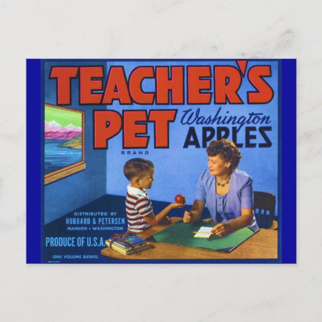 Teacher's Pet Postcard (Front)