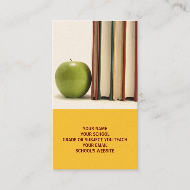 Teacher's Professional Cards (Front)