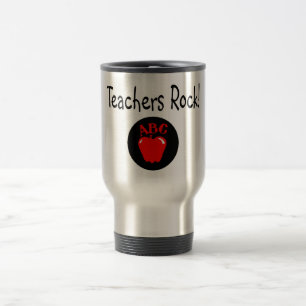Teachers Rock Apple Travel Mug