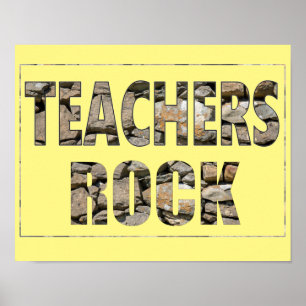 Teachers Rock Poster