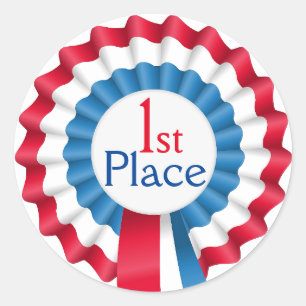 Teacher's Rosette Ribbon Award Stickers
