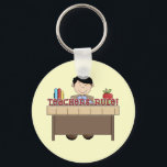 Teachers Rule - Male Tshirts and Gifts Keychain<br><div class="desc">A male teacher sits at his desk and text reads "Teachers Rule" on teacher tshirts,  mugs,  cards,  stickers,  tote bags,  magnets,  and much more.</div>