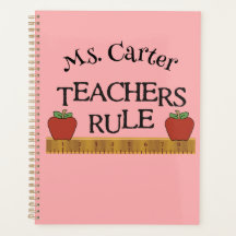 Teachers Rule Personalized Monthly/Weekly Planner