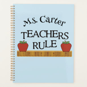 Teachers Rule Personalized Monthly/Weekly Planner