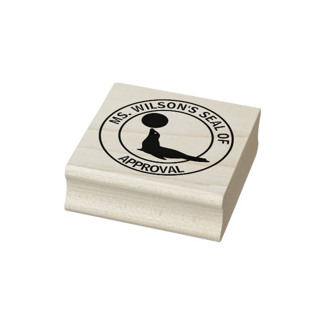Teacher's Seal of Approval Rubber Stamp (Stamp)