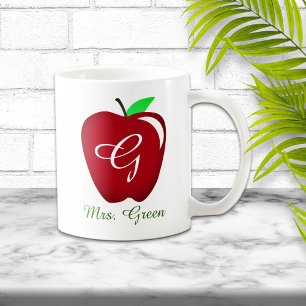 Teacher's Shiny Apple Coffee Mug