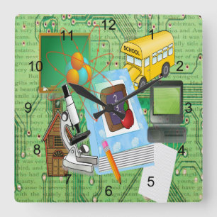 Teacher's Square Wall Clock