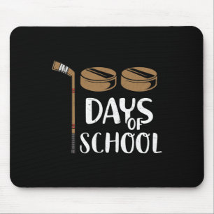 Teachers Students Fun 100th Day Of School Hockey  Mouse Pad