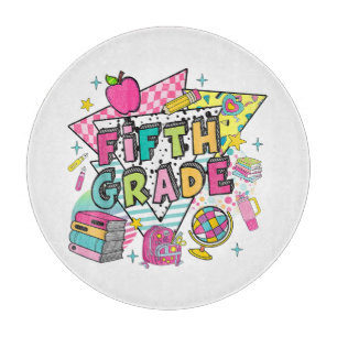 Teachers Students Retro 90s Back To School Cutting Board