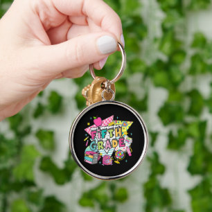 Teachers Students Retro 90s Back To School Keychain