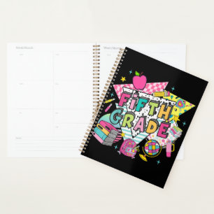 Teachers Students Retro 90s Back To School Planner