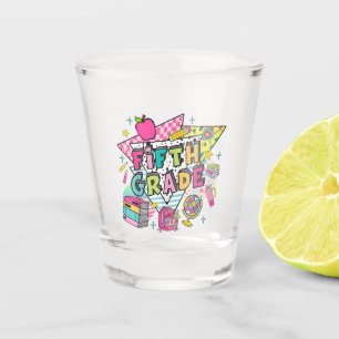 Teachers Students Retro 90s Back To School Shot Glass