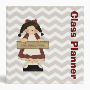 Teacher's Stylish Chevron Custom Organizer Binder