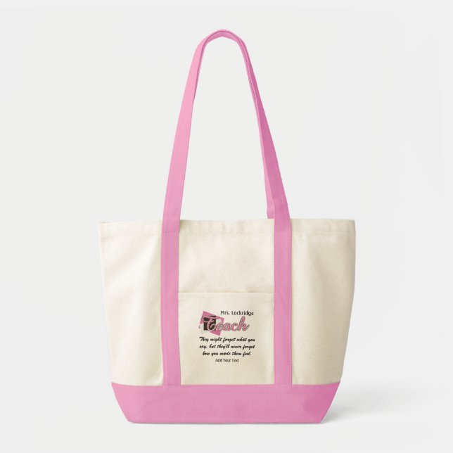 Teachers Touch Lives Tote by SRF Bag (Front)