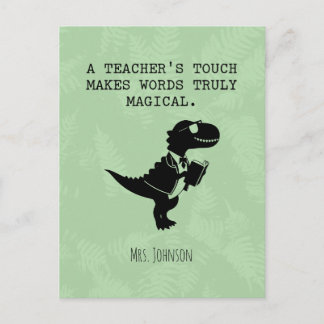 Teacher's Touch Makes Words Truly Magical Postcard
