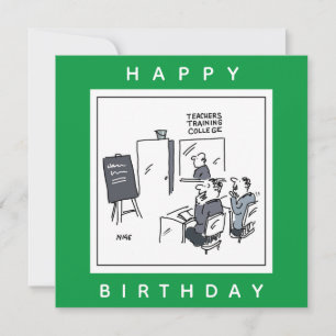 Teachers Training College Cartoon Card