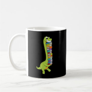 Teachersaurus Dinosaur Teacher Shirt Dino Reading  Coffee Mug