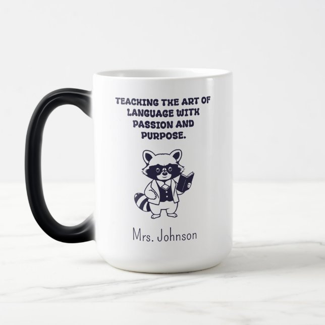 Teaching Art Of Language Passion Purpose Educator Magic Mug (Left)