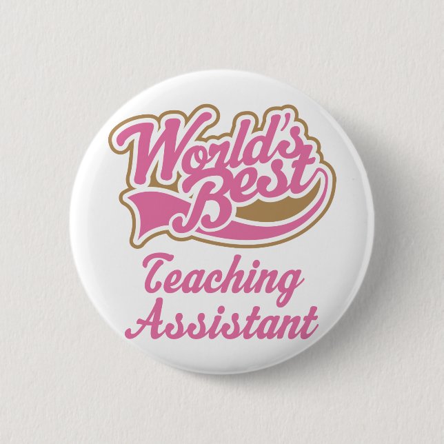 Teaching Assistant Gift 2 Inch Round Button (Front)