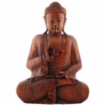 Teaching Buddha Ornament Photo Sculpture Ornament<br><div class="desc">Acrylic photo sculpture ornament with an image of a wooden sculpture of Teaching Buddha. See matching acrylic photo sculpture pin,  keychain,  magnet and sculpture. See the entire Enlightenment Ornament collection in the SPECIAL TOUCHES | Party Favours section.</div>