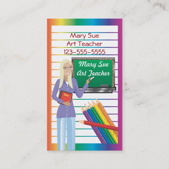 Teaching Business Card (Front)