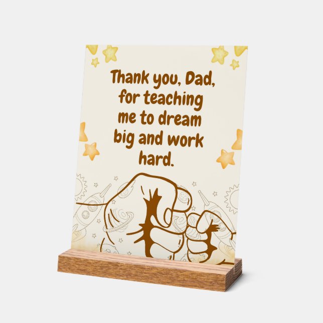 Teaching Dad-Inspirational Fathers Day Quote (Angle)