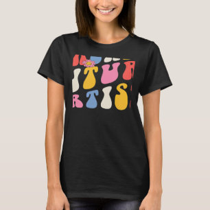 Teaching Future Artists Groovy Retro Back To Schoo T-Shirt