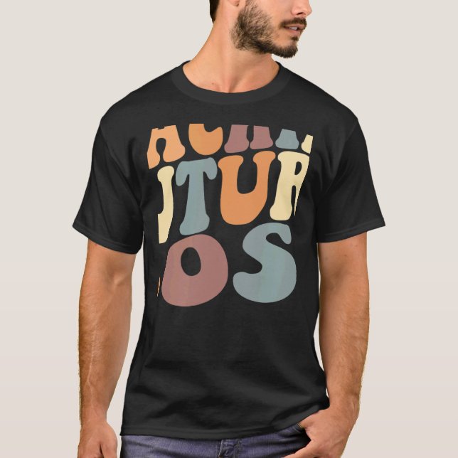 Teaching Future Artists Retro Teacher Students Bos T-Shirt (Front)