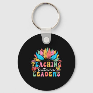Teaching Future Leaders Groovy Sunflower Keychain