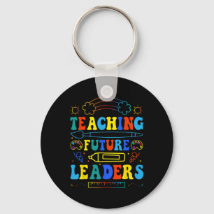 Teaching Future Leaders Groovy Teacher Back To Sch Keychain