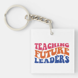 Teaching Future Leaders Wordart Keychain