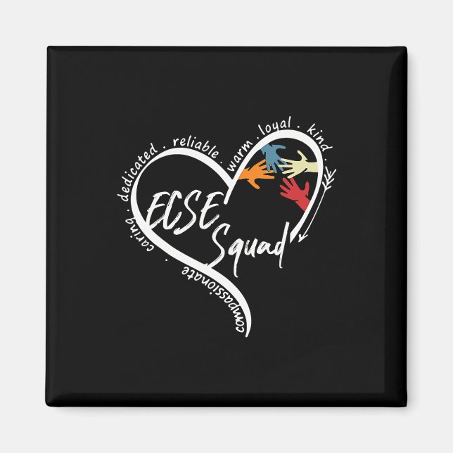 Teaching Is A Heart Work Byck To School Ecse Teach Magnet (Front)