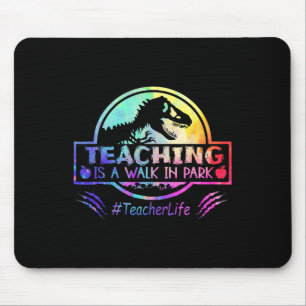 Teaching Is A Walk In Park Teacher Life Funny Moth Mouse Pad