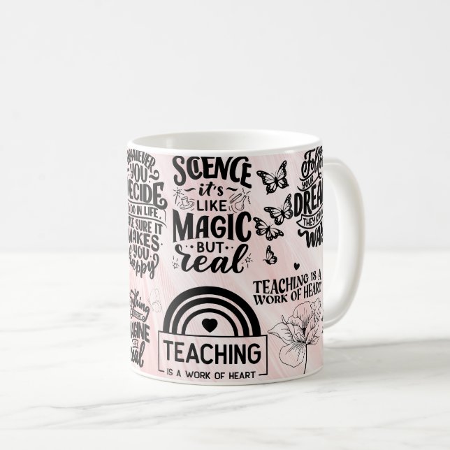 teaching is a work of heart coffee mug (Front Right)