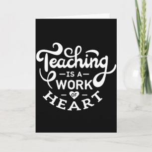 ***TEACHING IS A WORK OF HEART** MERRY CHRISTMAS HOLIDAY CARD