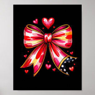 Teaching Is A Work Of Heart Pencil Bow Teacher Val Poster