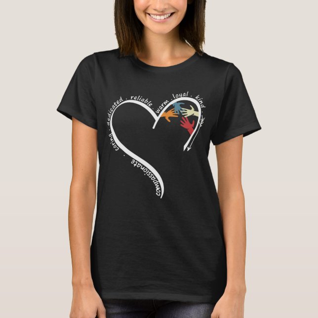 Teaching Is a Work of Heart – Teacher Gift T-Shirt (Front)