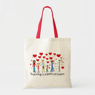 Teaching is a Work of Heart Tote Bag