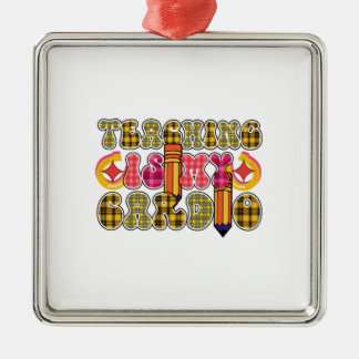 Teaching Is My Cardio Metal Ornament