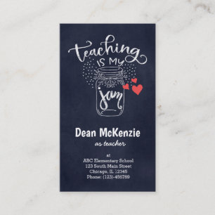 Teaching is my jam business card