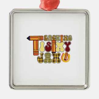 Teaching Is My Jam Metal Ornament
