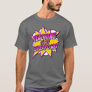 Teaching Is My Superpower Retro Comic Super Teache T-Shirt