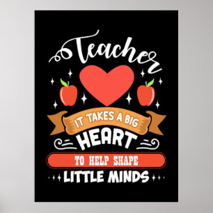 Teaching It Takes A Big Heart Poster