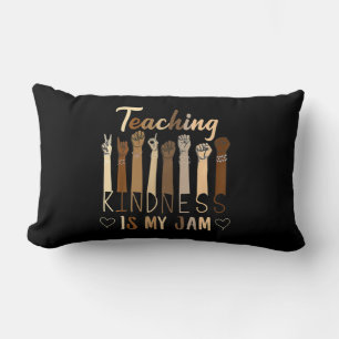 Teaching Kindness Is My Jam Autism Awareness T-Shi Lumbar Pillow