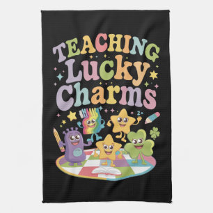 Teaching Lucky Charms Teacher St Patricks Day Kitchen Towel