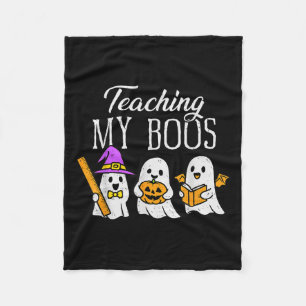 Teaching My Boos Ghost Teacher Halloween Soky Educ Fleece Blanket