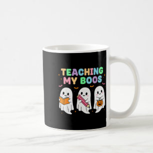 Teaching My Boos Soky Teacher Women Cute Ghost Coffee Mug