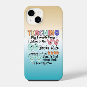 Teaching My Favourite Peeps - Teacher Easter Bunny iPhone 14 Case